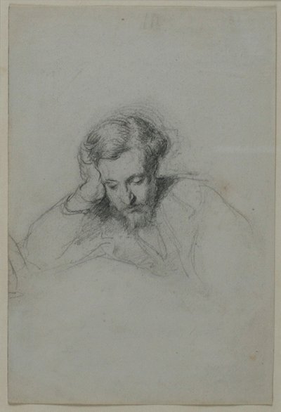 Portret poety Heinricha Heinego 1797-1856, 1853 autorstwa Marcellin Gilbert Desboutins