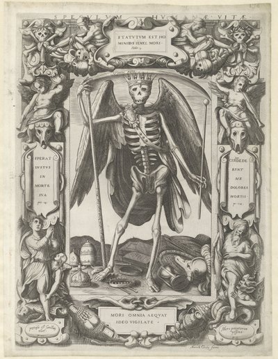 Lustro ludzkiego życia Speculum Humanae Vitae (tytuł na obiekcie) autorstwa Marcello Clodio