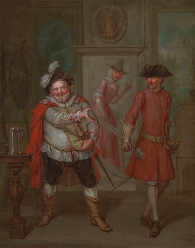 Scena z „Henryka IV, część I” Szekspira autorstwa Marcellus Laroon the Younger