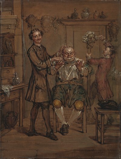 Fryzjer autorstwa Marcellus Laroon the Younger