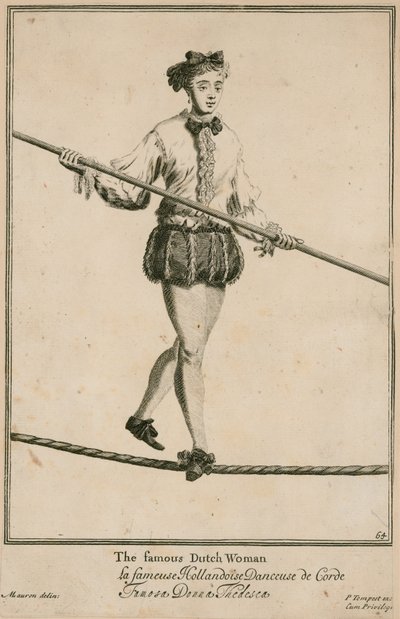 Bartholomew Fair, Londyn: Słynna Holenderka w 1687 r. autorstwa Marcellus the Elder Laroon