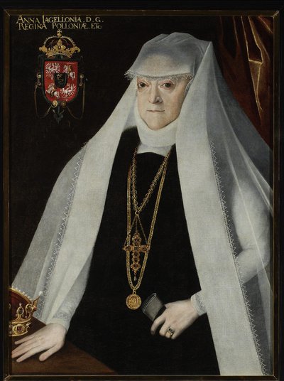 Anna Jagiellonka, Królowa Polski - Portret Anny Jagiellonki (1523-1596), Królowej Polski, autorstwa Kobera, Marcina (1550-1609). Olej na płótnie, przed 1596. Muzeum Narodowe, Warszawa autorstwa Marcin Kober