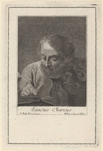 Święty Marek autorstwa Marco Alvise Pitteri after Giovanni Battista Piazzetta