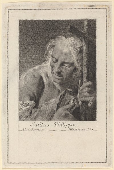 Św. Filip autorstwa Marco Alvise Pitteri after Giovanni Battista Piazzetta