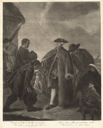 Zabierz Kawalera do Doliny... (Przybycie Mistrza) autorstwa Marco Alvise Pitteri after Pietro Longhi