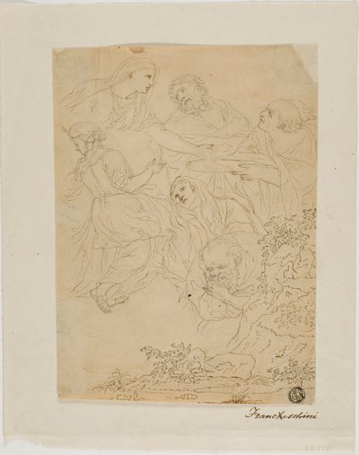 Szkice Postaci, Krajobraz autorstwa Marcantonio Franceschini