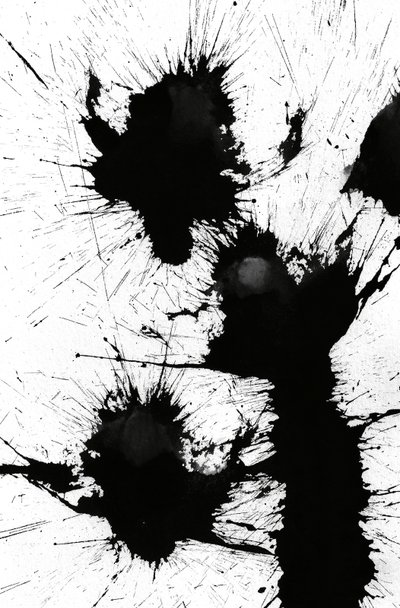 Kleks, 2014 (tusz na papierze) autorstwa Marco Campedelli