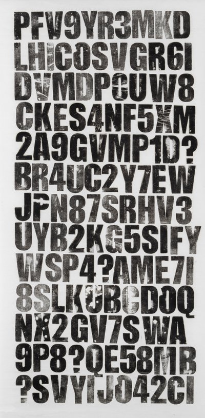 Codex, 2018 (druk drzeworytniczy na papierze ryżowym) autorstwa Marco Campedelli