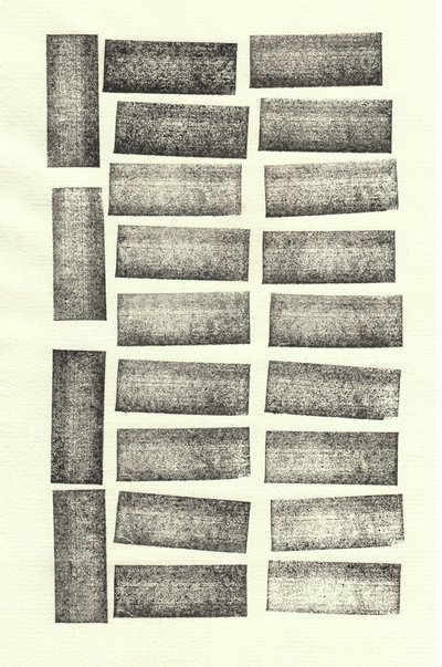 Stones_22, 2017 (gumowe stemple) autorstwa Marco Campedelli