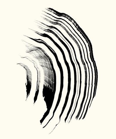 Vibration_01, 2023 (tusz na papierze) autorstwa Marco Campedelli