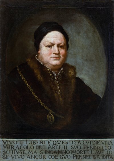 Portret malarza Pietro Liberi (1605-1687) - Obraz Marco Liberi (ok. 1640-po 1687) autorstwa Marco Liberi
