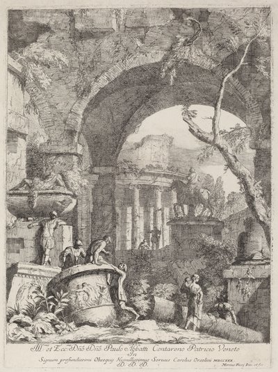 Capriccio: Ruiny autorstwa Marco Ricci