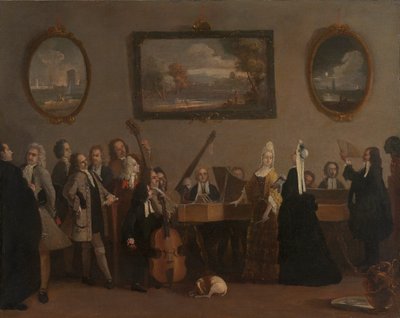 Ensaio de uma ópera polonesa autorstwa Marco Ricci