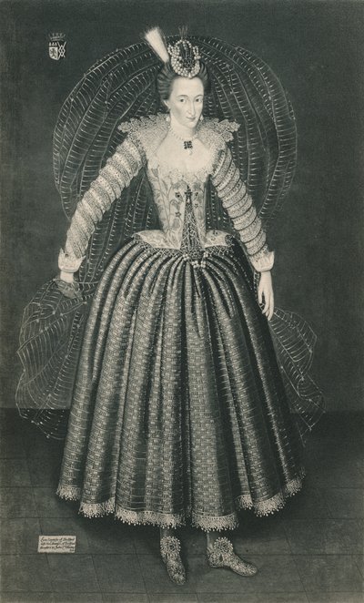 Lucy Harrington, hrabina Bedford, ok. XVI w. 1904 autorstwa Marcus Garret Gheeraerts the Younger