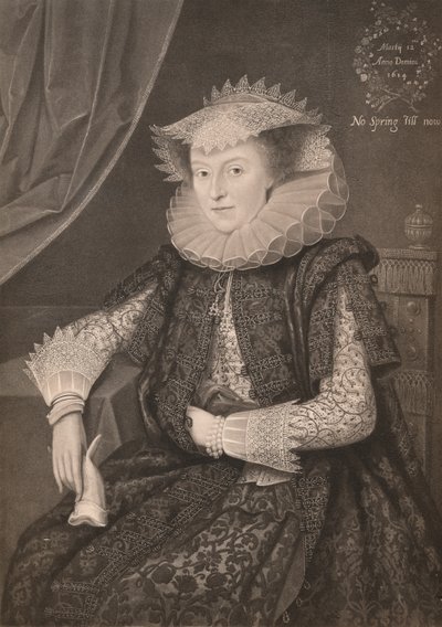 Mary Sidney, hrabina Pembroke, 1614, 1904 autorstwa Marcus Garret Gheeraerts the Younger