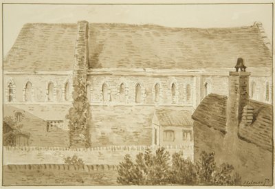 Czarni, czyli Dominikanie, Bracia, Merchant Street (ołówek i akwarela na papierze) autorstwa Marcus H. Homes
