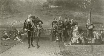 Edward II i Piers Gaveston autorstwa Marcus Stone