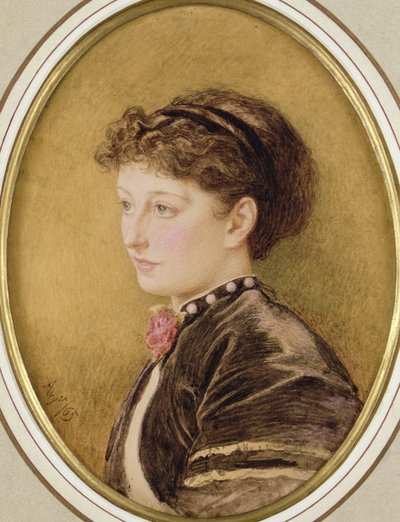 Kate Collins (z domu Dickens) 1865 (wc na papierze) autorstwa Marcus Stone