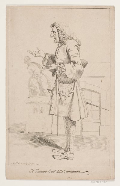 „Słynna Cavre delle Karykatura”. Portret Pier Leone Ghezzi (1674-1755) autorstwa Marcus Tuscher