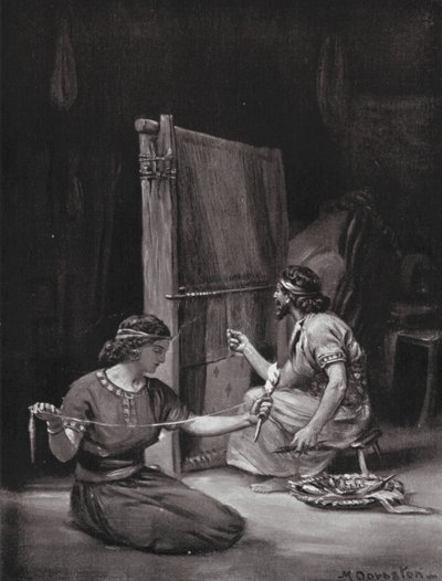 Krosno babilońskie (litografia) autorstwa Margaret (after) Dovaston