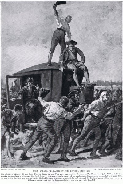 John Wilkes uwolniony przez londyńską mafię autorstwa Margaret (after) Dovaston