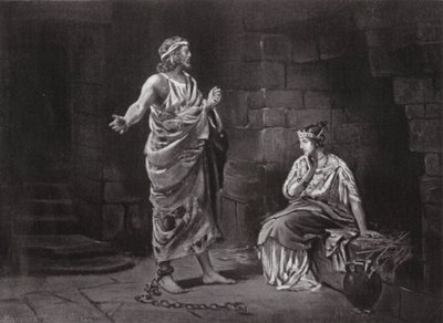 Pelopidas w niewoli (litografia) autorstwa Margaret (after) Dovaston