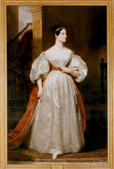 Hrabina Augusta Ada Lovelace 1815-1852, angielski matematyk i pisarka autorstwa Margaret Carpenter