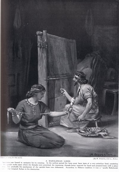 Krosno babilońskie, ilustracja z "Historii narodów" Hutchinsona (litografia) autorstwa Margaret Dovaston