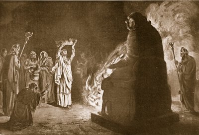 Fenicka ofiara dla Molocha, ilustracja z "Hutchinson