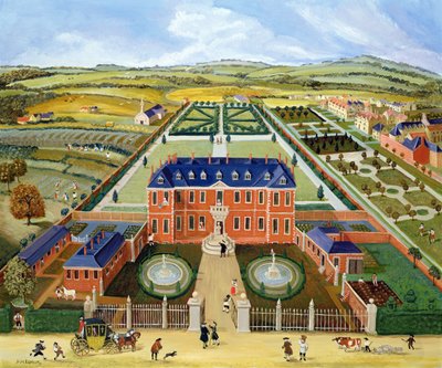 Burlington House w Londynie autorstwa Margaret Loxton