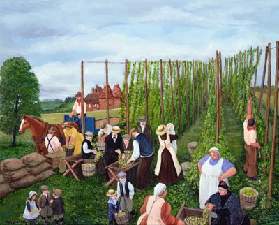 Zbieranie chmielu autorstwa Margaret Loxton