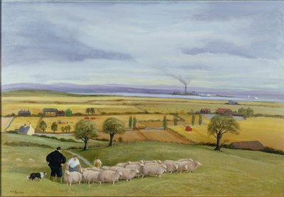 Hodowca owiec na wyspie Sheppey autorstwa Margaret Loxton