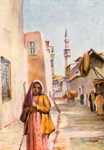 W Salehiyeh (kolorowa litografia) autorstwa Margaret Thomas