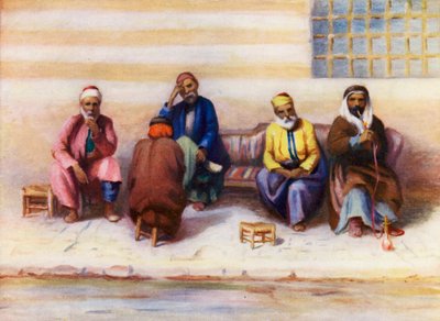 Grupa Syryjczyków (kolorowa litografia) autorstwa Margaret Thomas