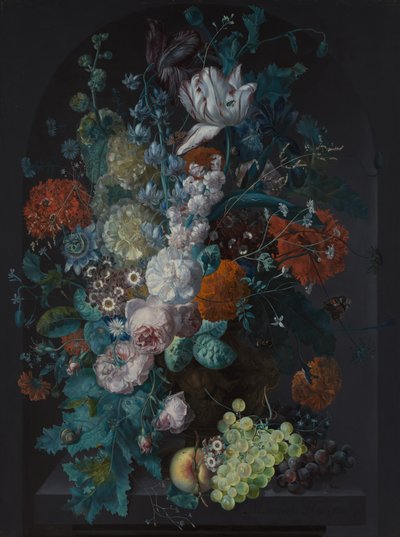 Wazon z kwiatami, 1716. autorstwa Margareta Haverman
