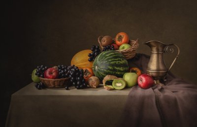 Martwa natura z obfitym plonem autorstwa Margareth Perfoncio
