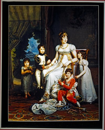 Królowa Karolina Murat i jej czworo dzieci (płótno) autorstwa Marguerite Gerard