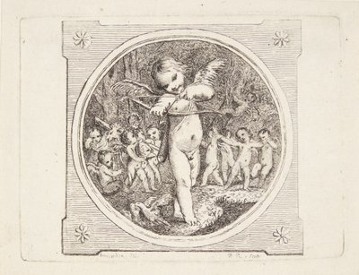 Kupidyn z łukiem i strzałą autorstwa Marguerite Louise De Lorme du Ronseray