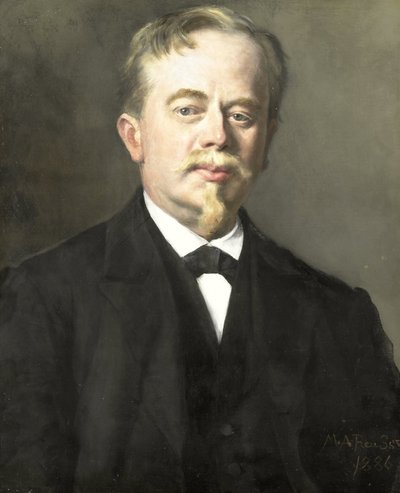 Portret Augusta Allebé (1838-1927) autorstwa Maria Alexandrina Reuss (prinses van Saxen Weimar Eisenbach)