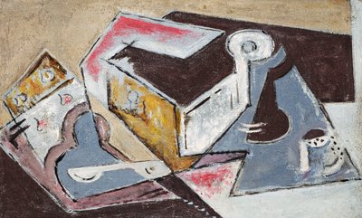 Kompozycja kubistyczna; Kompozycja Kubiste, ok. 1918 (olej na płótnie) autorstwa Maria Blanchard