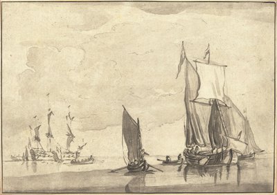 Pejzaż morski autorstwa Maria Catharina Prestel after Willem van de Velde the Younger
