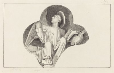 Anioł z katedry w Wells autorstwa Maria Denman after John Flaxman