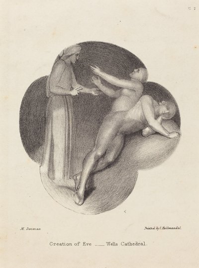 Stworzenie Ewy z katedry w Wells autorstwa Maria Denman after John Flaxman