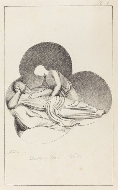 Śmierć Izaaka z katedry w Wells autorstwa Maria Denman after John Flaxman