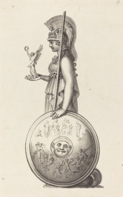 Minerwa, autorstwa Phidas autorstwa Maria Denman after John Flaxman