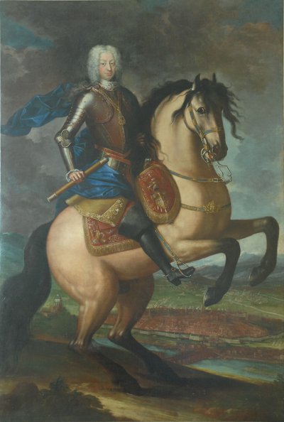 Portret konny Carlo Emanuele III autorstwa Maria Giovanna Clementi