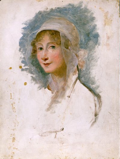 Portret Giulii Beccarii Manzoni (1762 - 1841), matki Alessandro Manzoni. Obraz Marii Cosway (1760 - 1838). Biblia Brery w Mediolanie. autorstwa Maria Hadfield Cosway