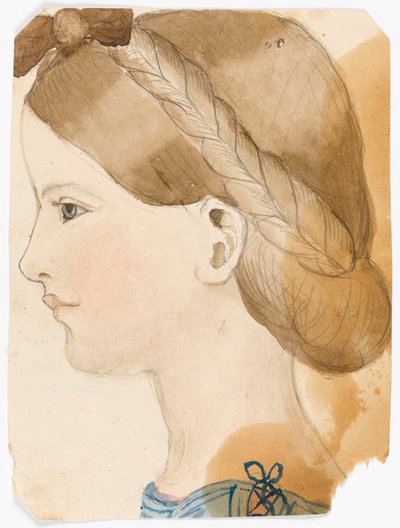 Portret Rose Herschel w wieku 7 lat (1851) wykonany przez jej siostrę Marię w wieku 11 lat autorstwa Maria Sophia Herschel