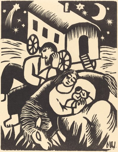 Odpoczywający Cyganie, 1918. autorstwa Maria Uhden