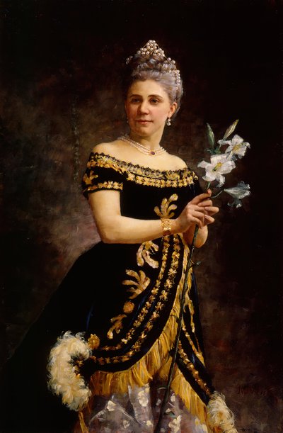 Portret śpiewaczki operowej Idy Basilier-Magelssen 1846-1928 jako Filina w Operze..., 1887. autorstwa Maria Wiik